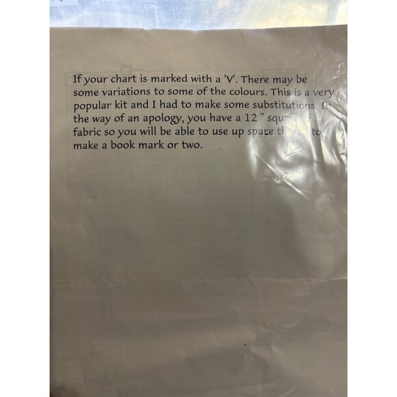 Madra Dubh Designs Cross-Stitch Kit With Sheep Pattern & 12" Fabric - Picture 2 of 3